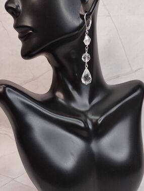 Deb Guyot 925 Herkimer Quartz Crystal Earrings